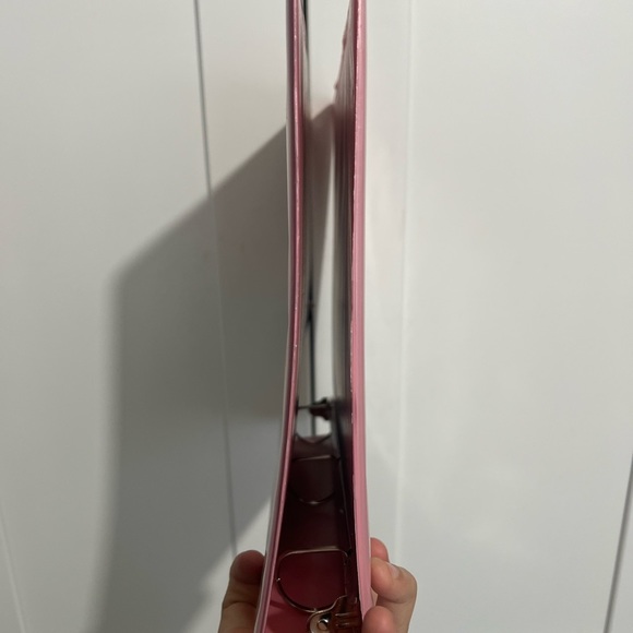 PINK YOOBI binder new 1 inch binder pink with pockets school organized supply - Picture 8 of 8